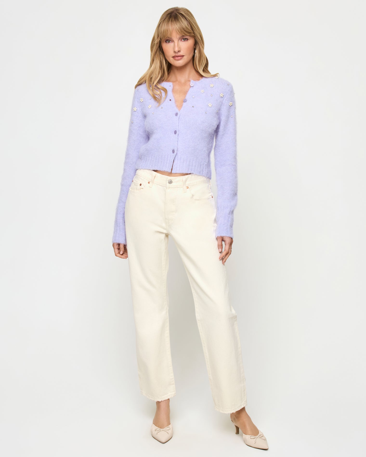 Brynn Cardigan - Lavender Ice Brynn Cardigan - Lavender Ice