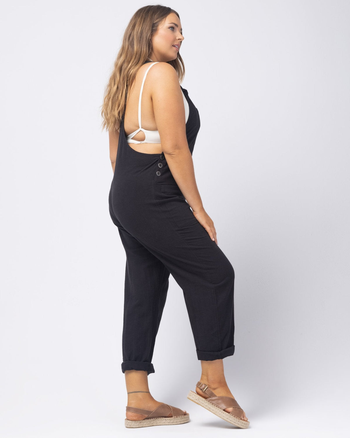 Cali Girl Jumper - Black Black | Model: Ali (size: XL)