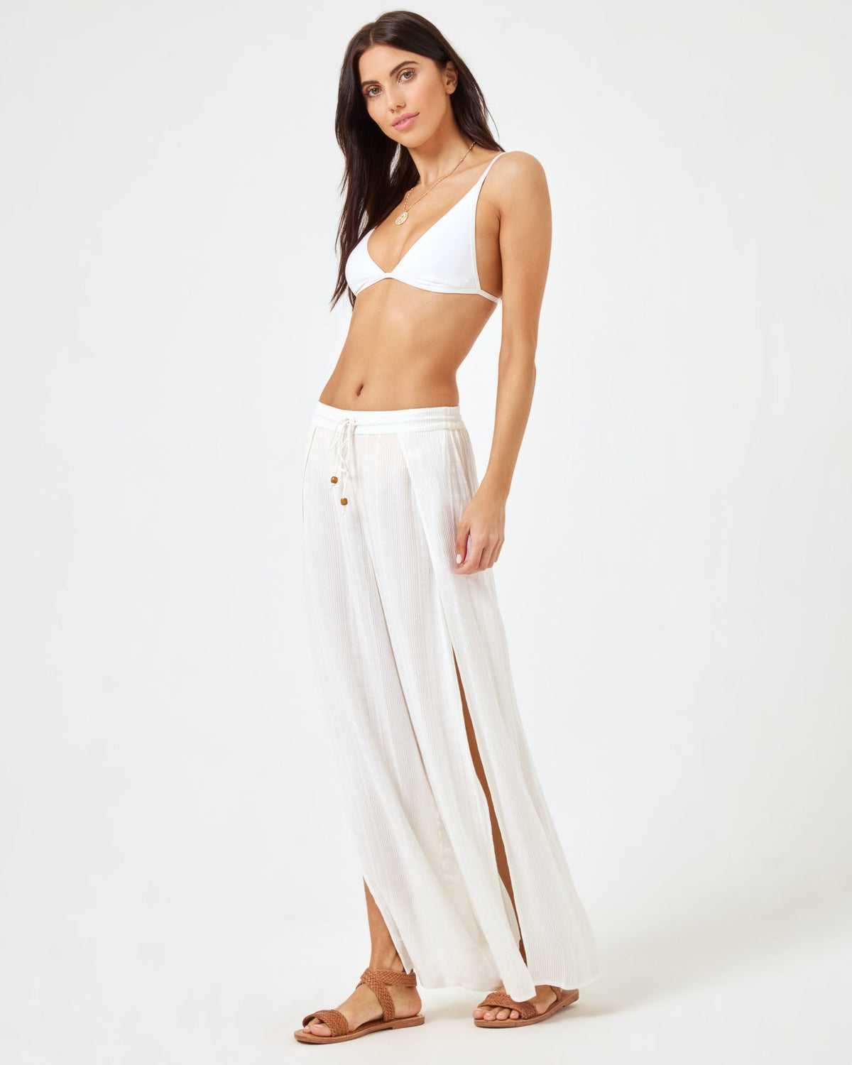 Cali Pant - Cream Cream | Model: Diana (size: S)