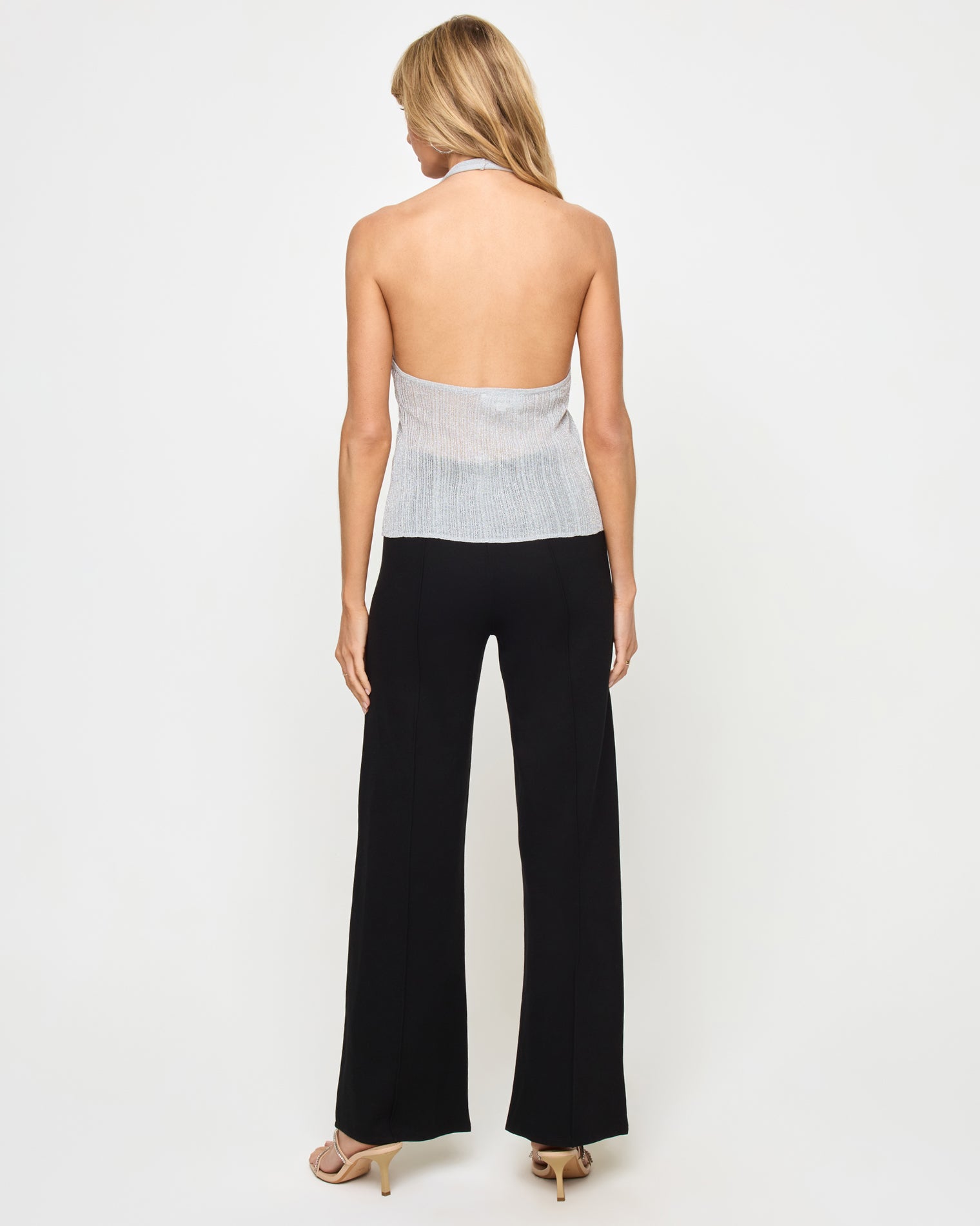 Callie Halter - Metallic Silver Callie Halter - Metallic Silver