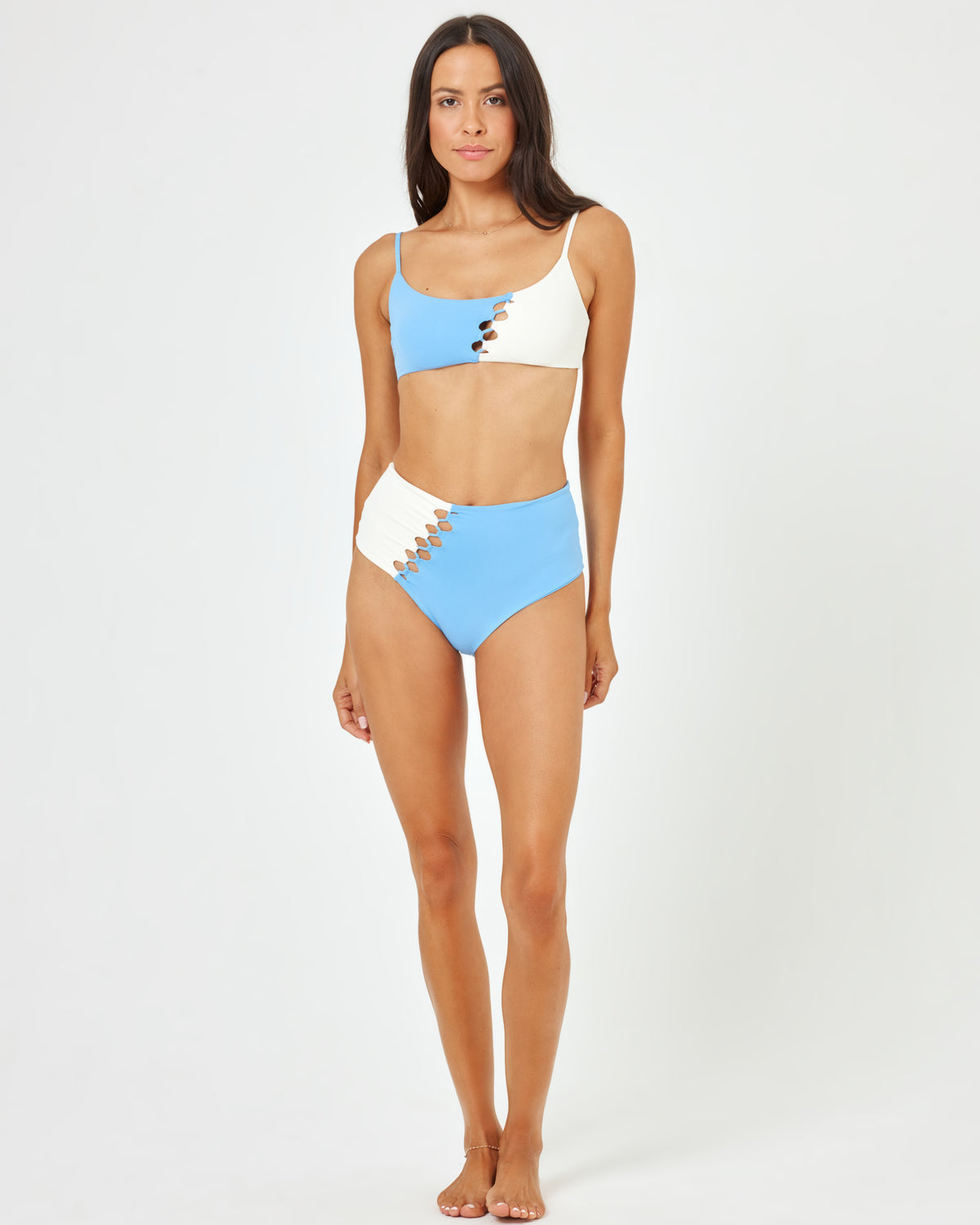 Solstice Bikini Bottom - Aura-Cream Aura-Cream | Model: Emily (size: S)