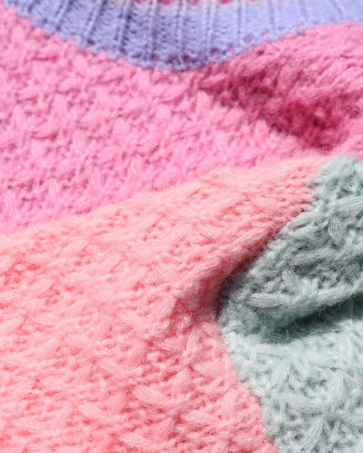 Pretty Please Sweater - Costa Del Sol Colorblock Costa Del Sol Colorblock | Model: Lura (size: S) 