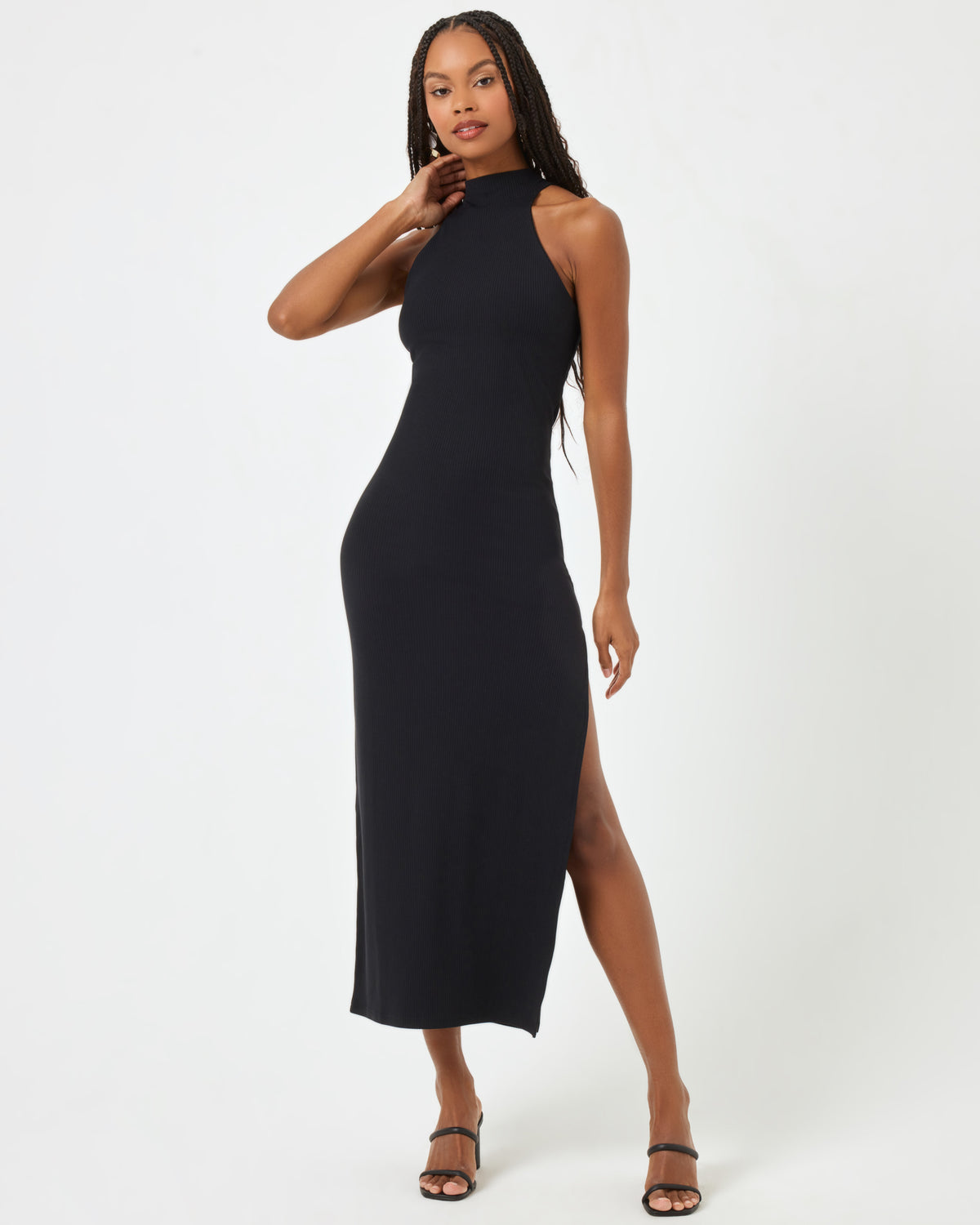 Cherie Dress - Black Black | Model: Taelor (size: S)