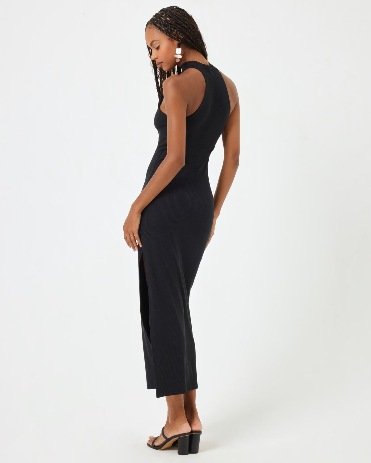 Cherie Dress - Black Black | Model: Taelor (size: S) | Hover