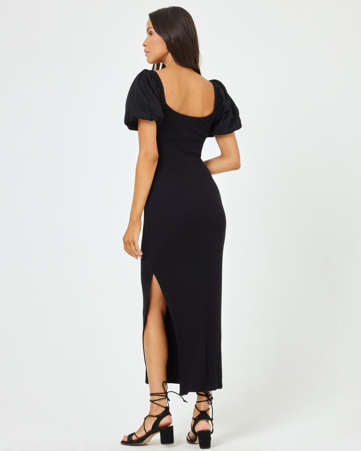 Chelsea Dress - Black Black | Model: Emily (size: S)
