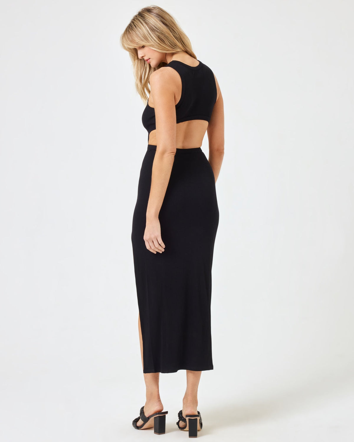 Charli Dress - Black Black | Model: Lura (size: S) 