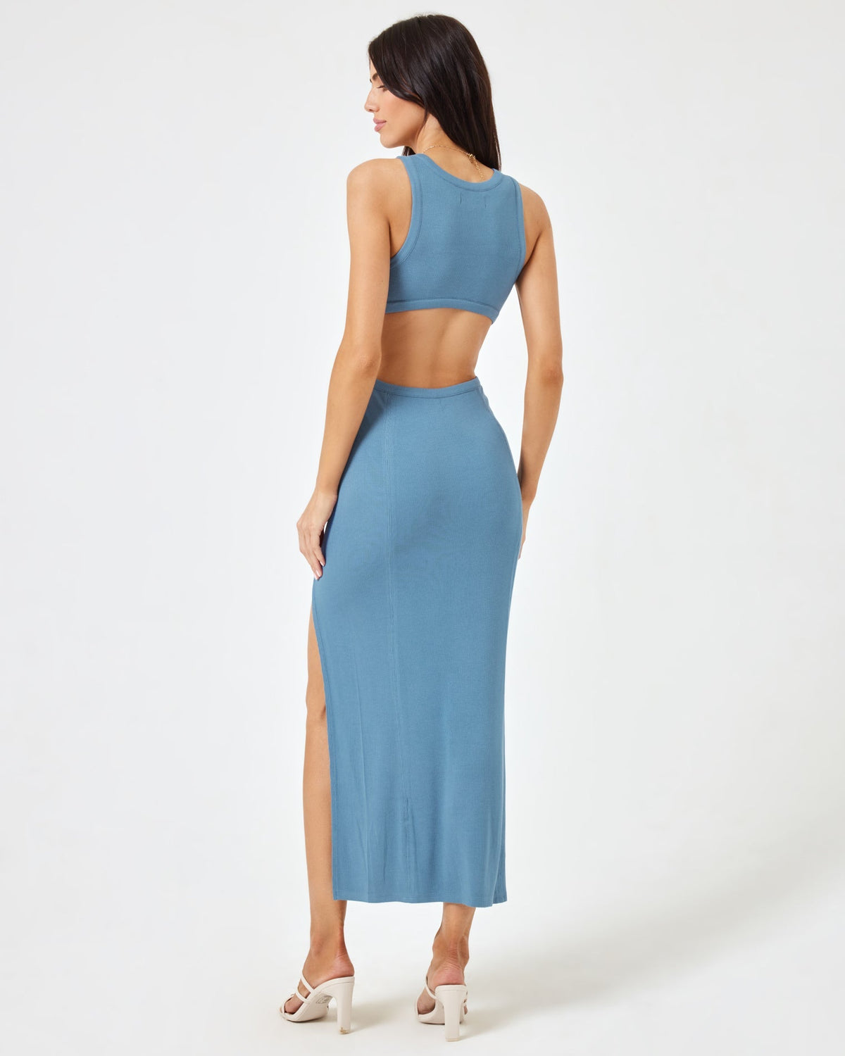 Charli Dress - Offshore Offshore | Model: Diana (size: S) | Hover