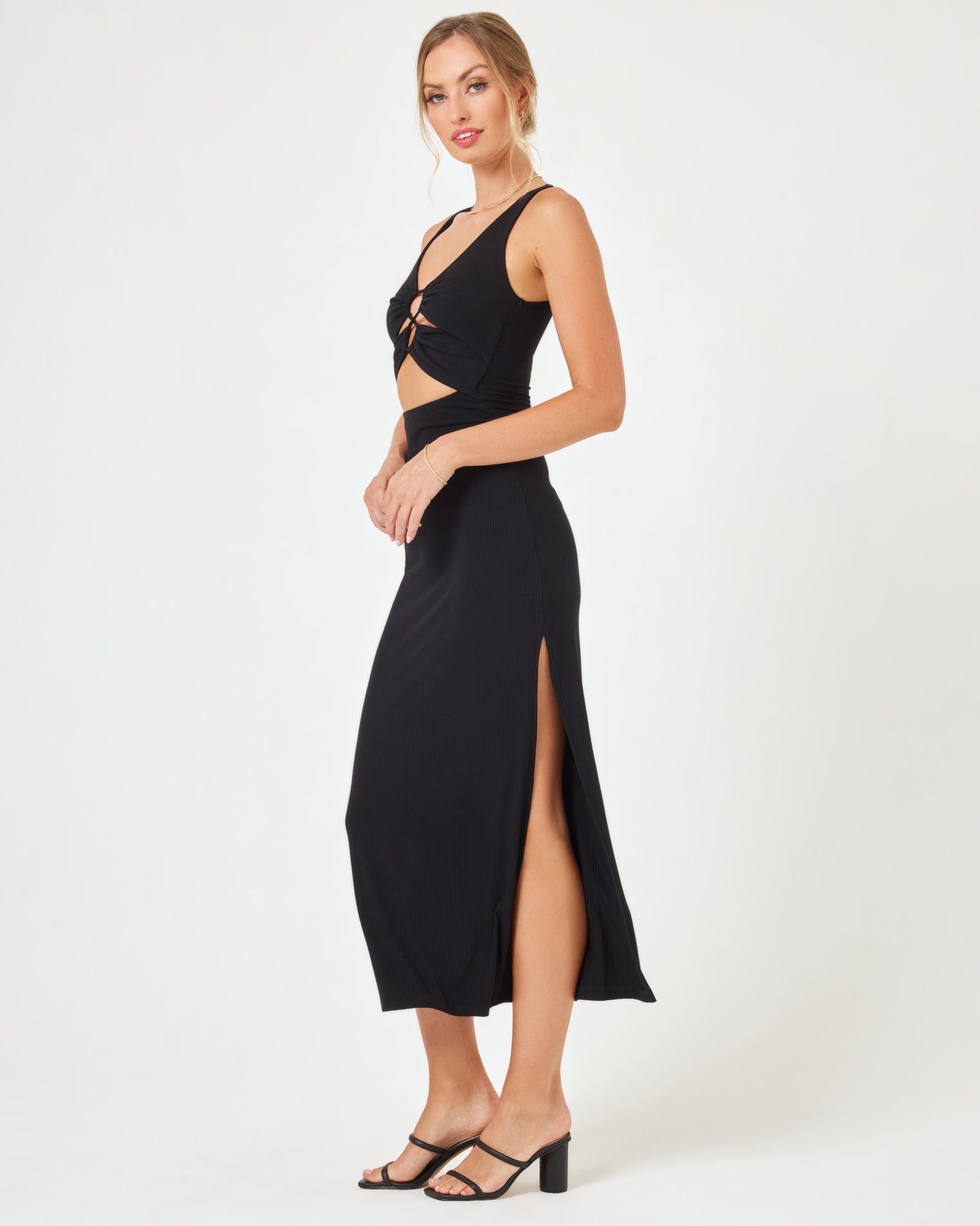 Camille Dress - Black Black | Model: Taylor (size: S)