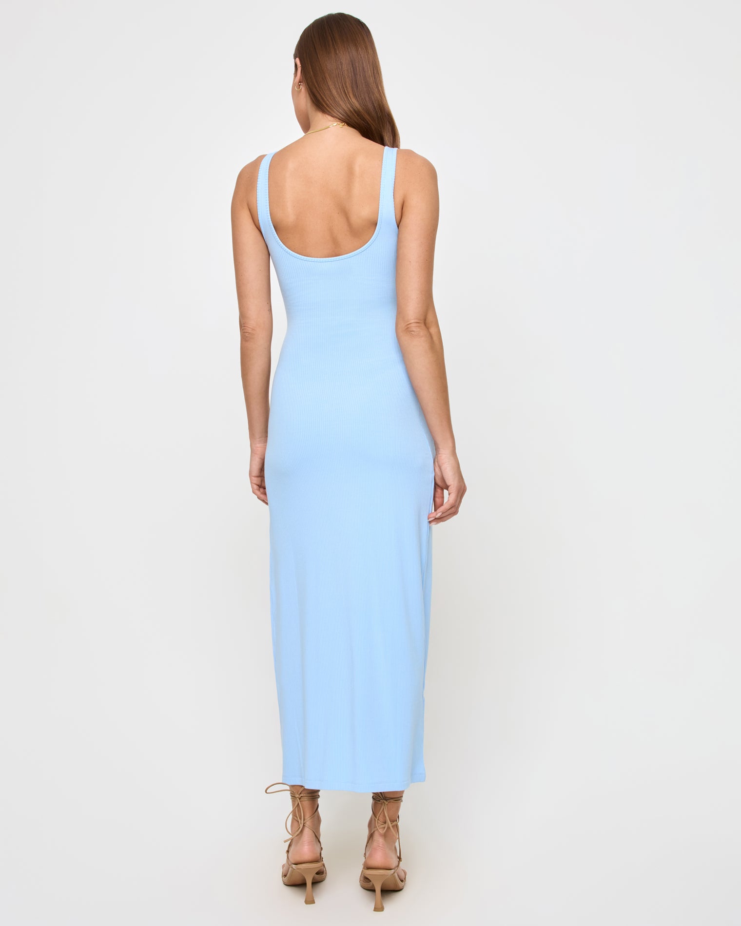French Blue Midi Dress