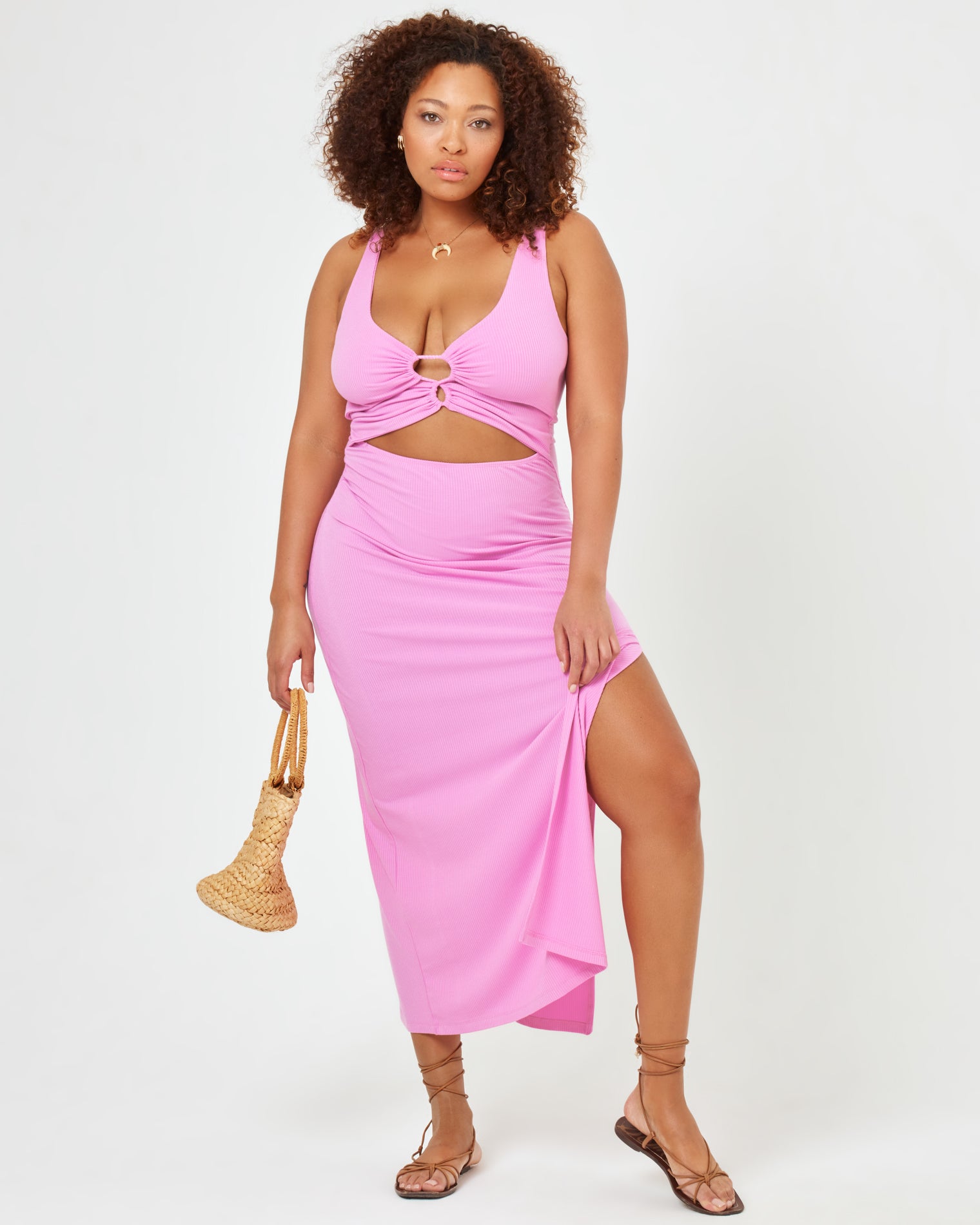 Camille Dress - Tulip Tulip | Model: Amber (size: XL)