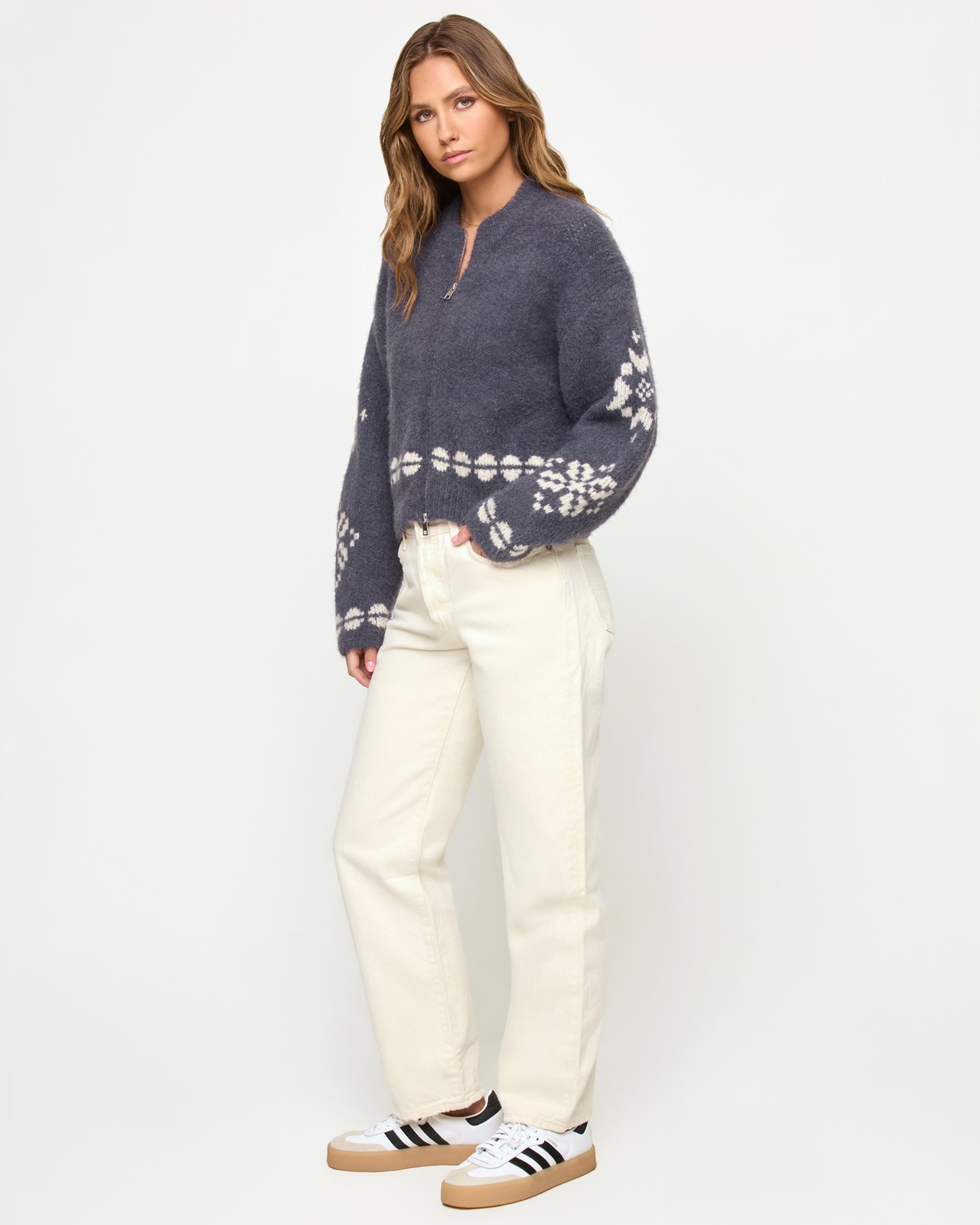 Cosmos Sweater - Snowy Mile Fair Isle Cosmos Sweater - Snowy Mile Fair Isle