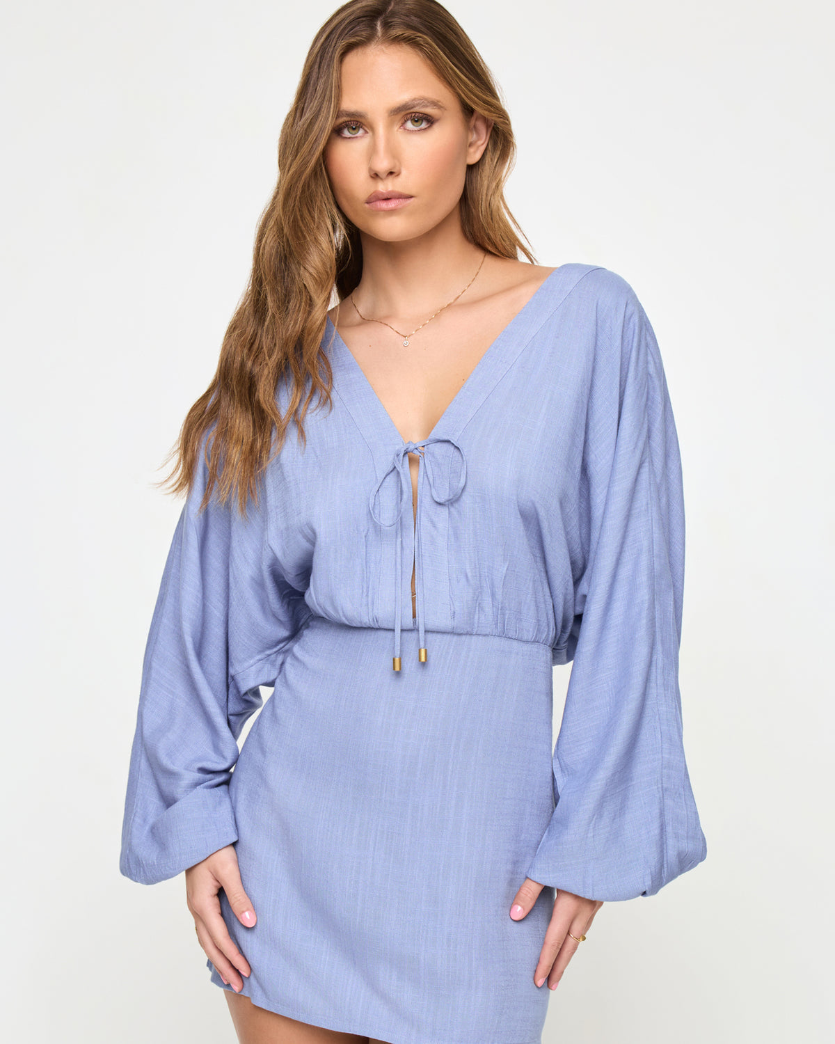 Deia Mini Dress - Chambray Deia Mini Dress - Chambray