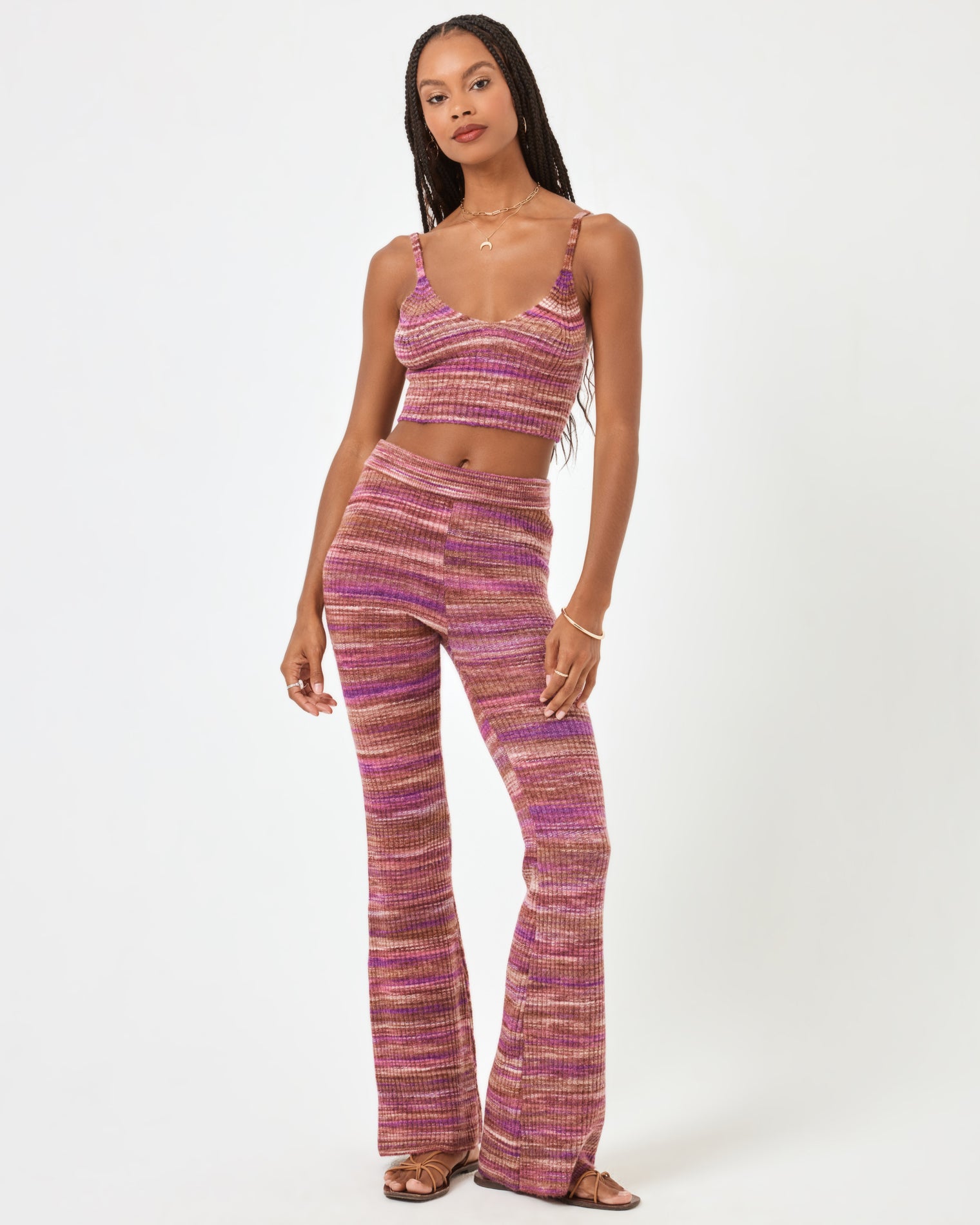 Demi Pant - Sundown Space Dye Sundown Space Dye | Model: Taelor (size: S) | Hover