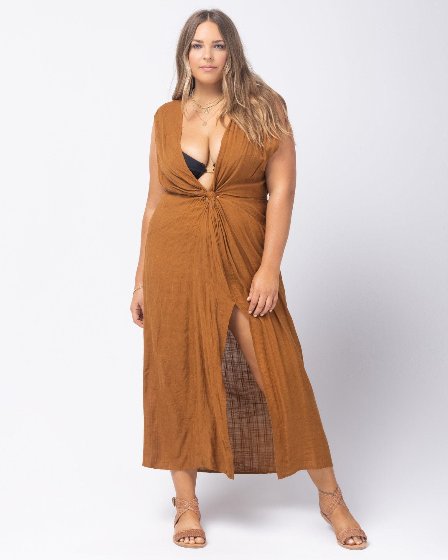 Down The Line Cover-Up - Amber Amber | Model: Ali (size: XL)