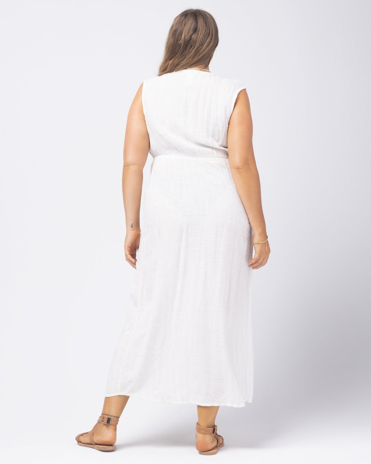 Down The Line Cover-Up - Cream Cream | Model: Ali (size: XL)