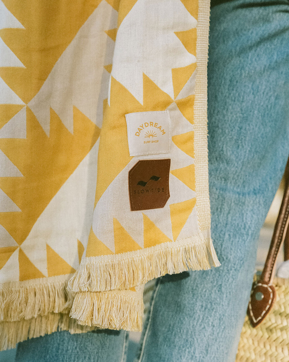 Slowtide Daydream Driftweave Beach Blanket - Curry Slowtide Daydream Driftweave Beach Blanket - Curry
