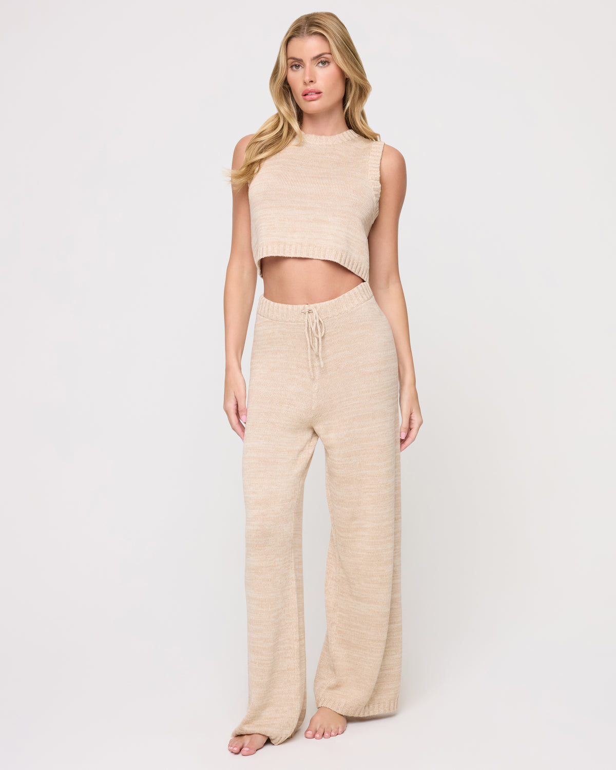 En Route Top - Heather Oatmeal Heather Oatmeal | Model: Madison (size: S) 