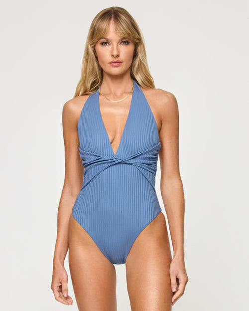 Coast To Coast One Piece Swimsuit - Baltic