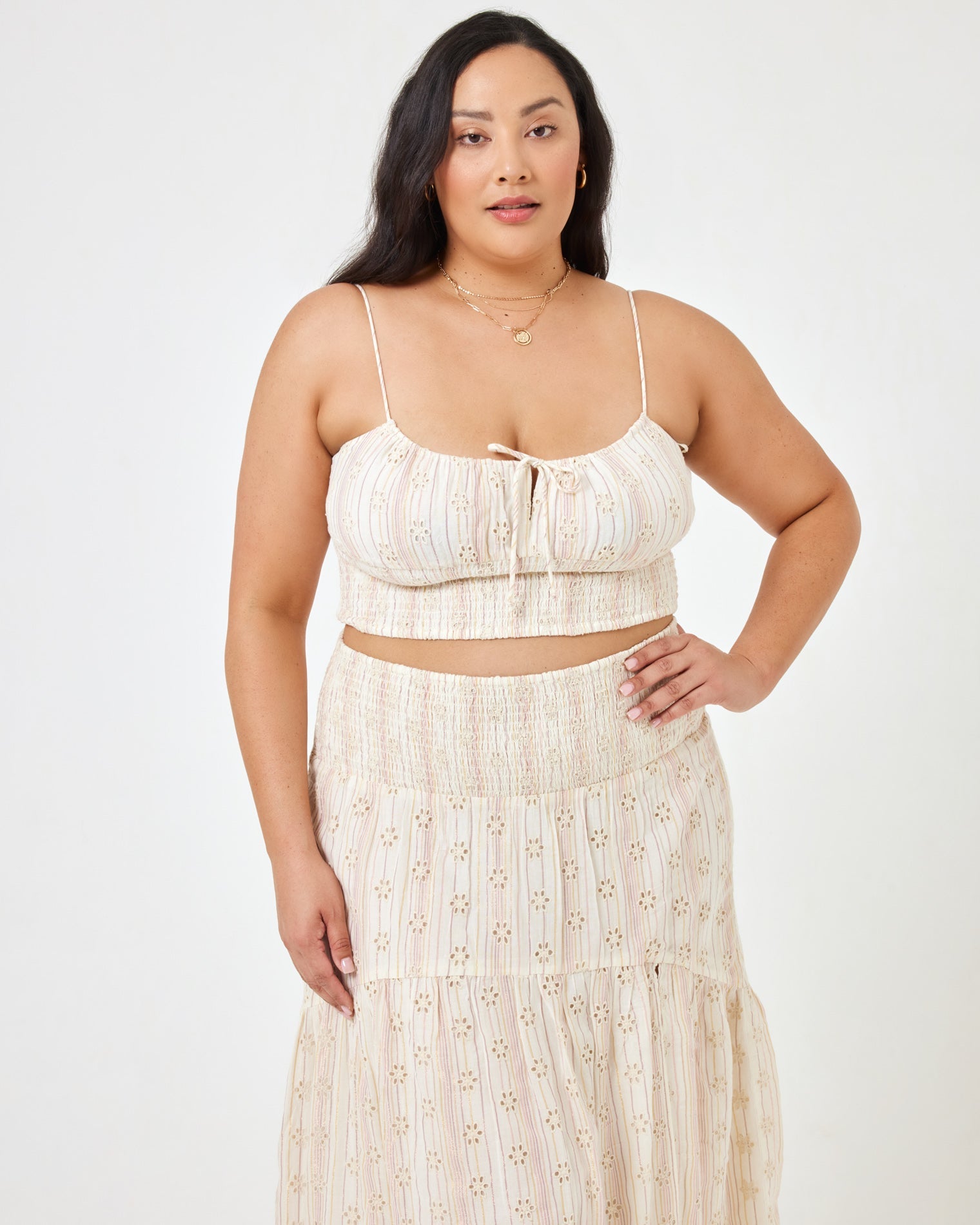 Falling For You Skirt Falling For You Eyelet | Model: Bianca (size: XL)