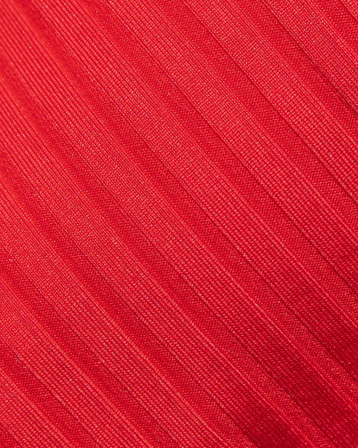 Marlee Bikini Top - Flame Close-up of flame red ribbed fabric used in the LSPACE flame Marlee Bikini Top.
