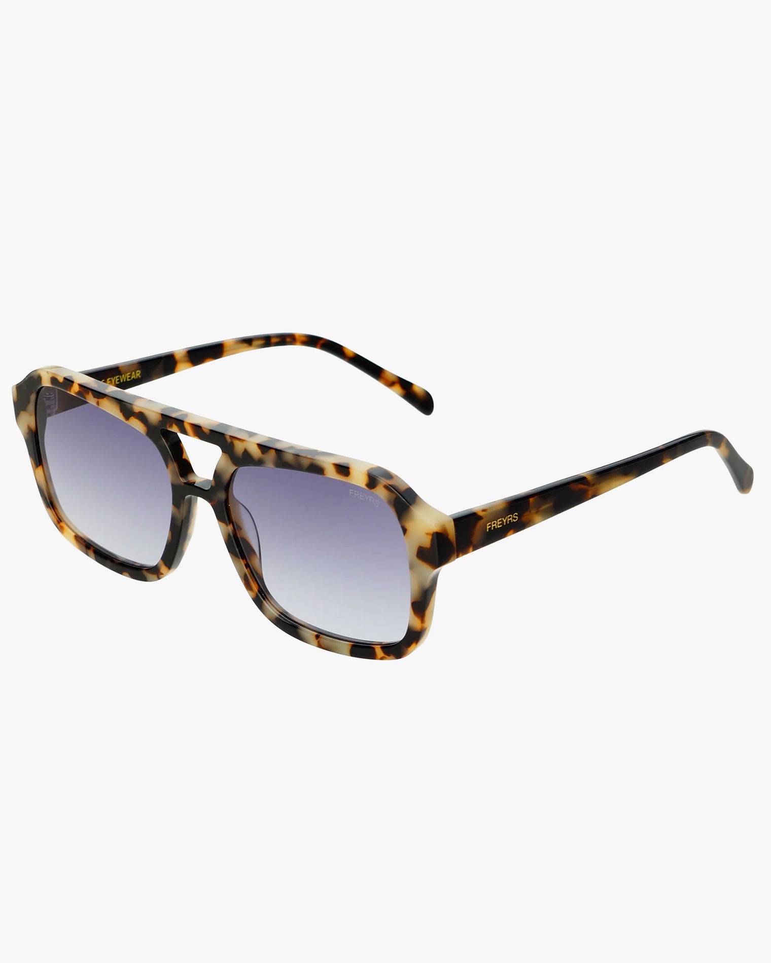 Freyrs Havana Sunglasses - Tortoise Off-model angled view of the Freyrs Havana Sunglasses in tortoise.