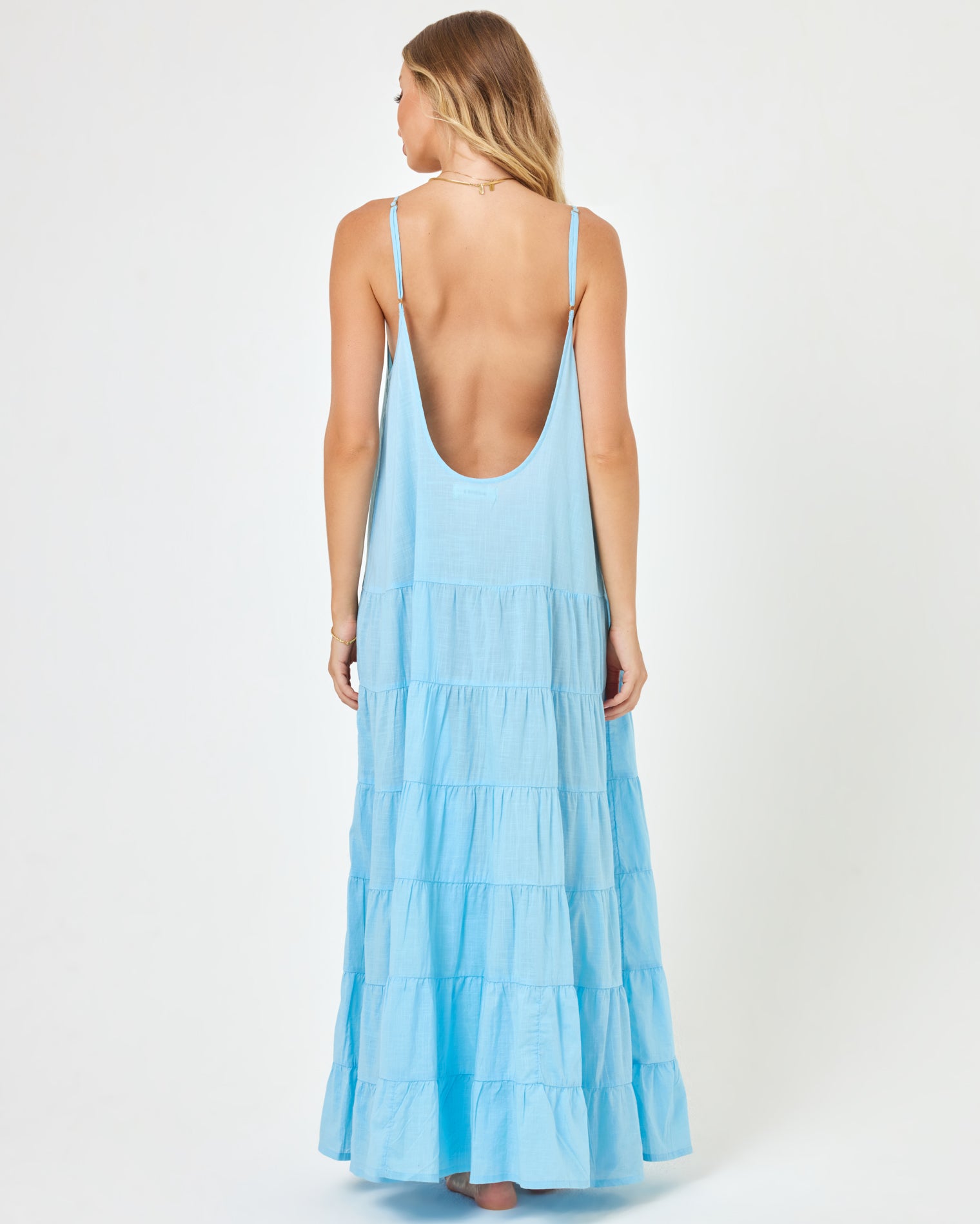 Goldie Cover-Up Dress - Sky Blue Sky Blue | Model: Taylor (size: S)