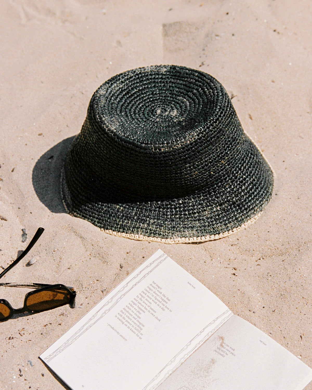 Isadora Bucket Hat - Black Cream Isadora Bucket Hat - Black Cream