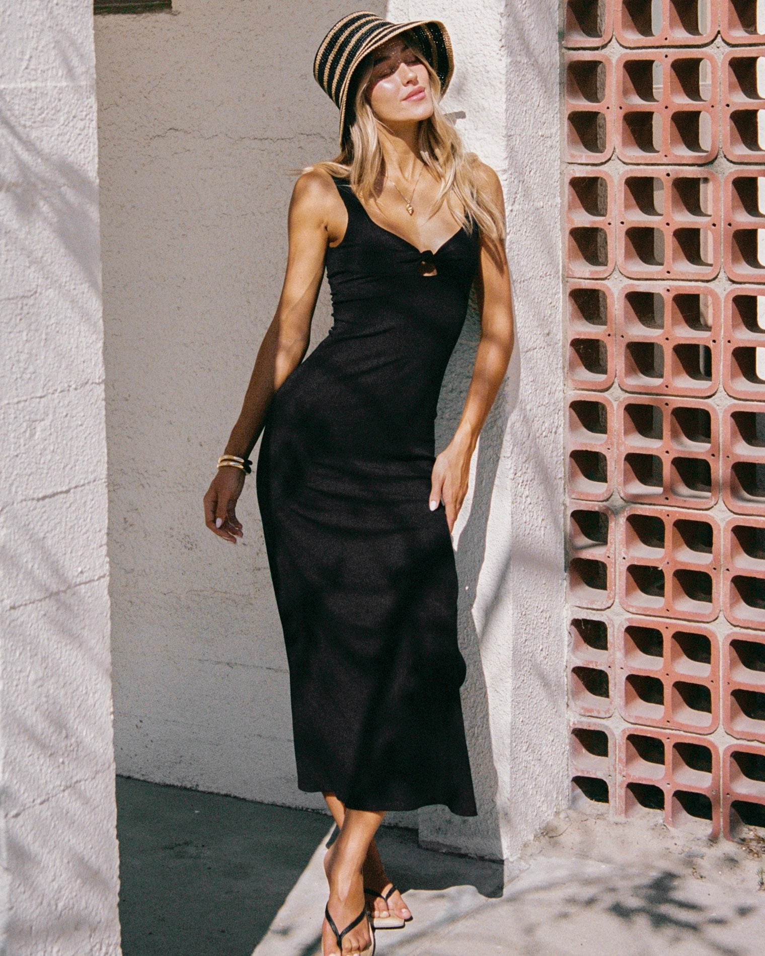 Alexis Dress - Black Black | Badge:New Arrival_#B2AC88_#ffffff'