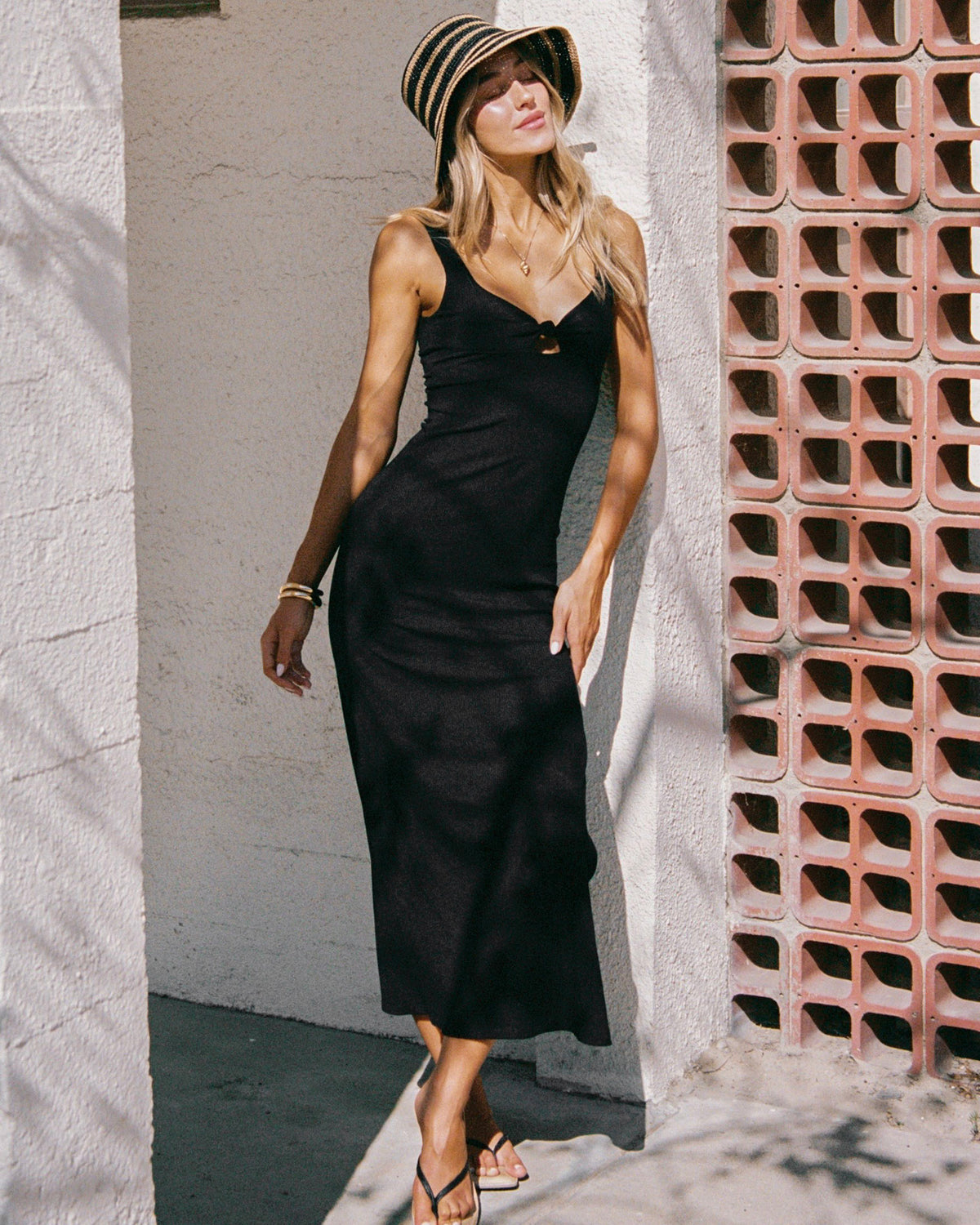 Alexis Dress - Black Black | Badge:New Arrival_#B2AC88_#ffffff'