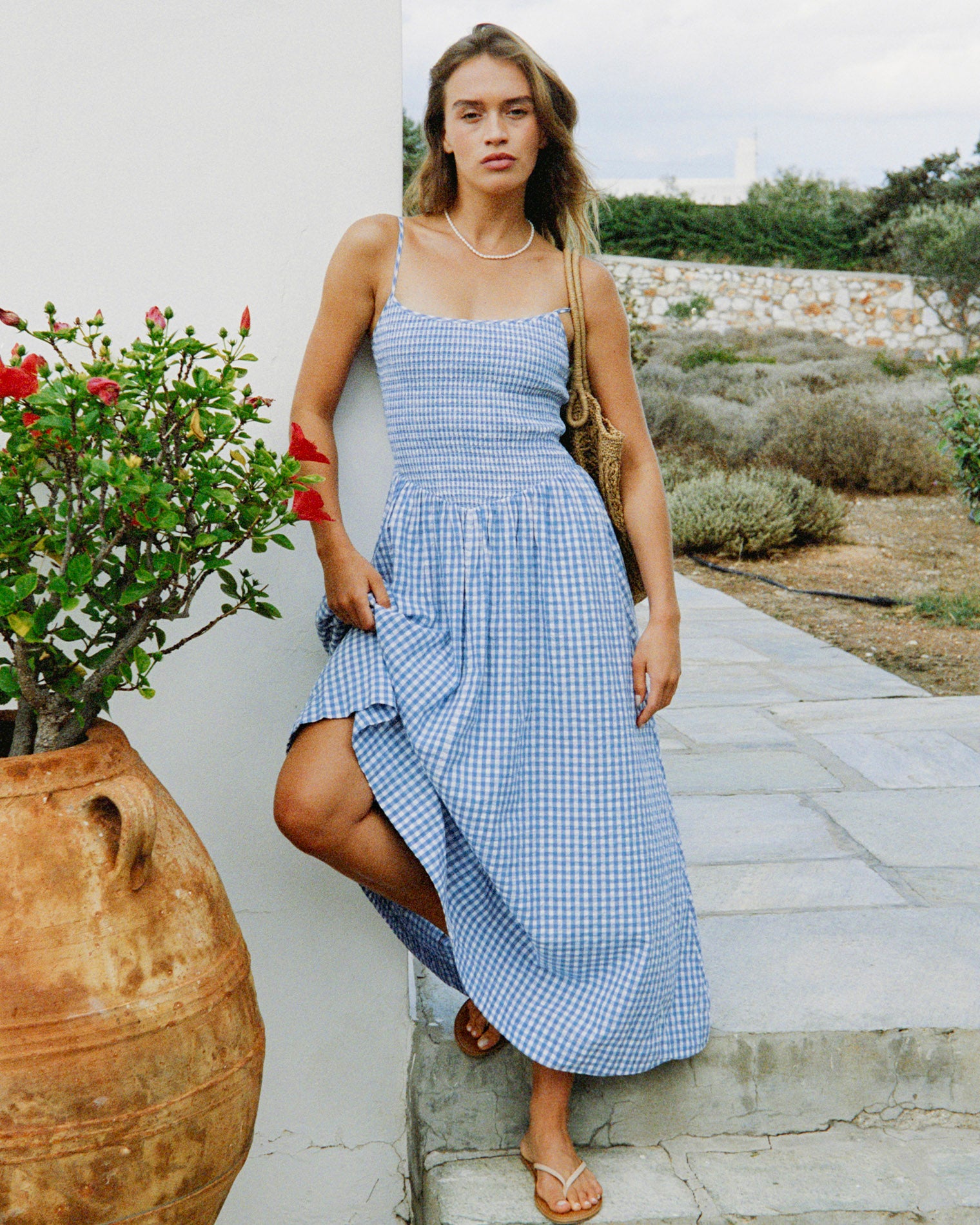 Product | LSPACE Misha Midi - Morning Gingham