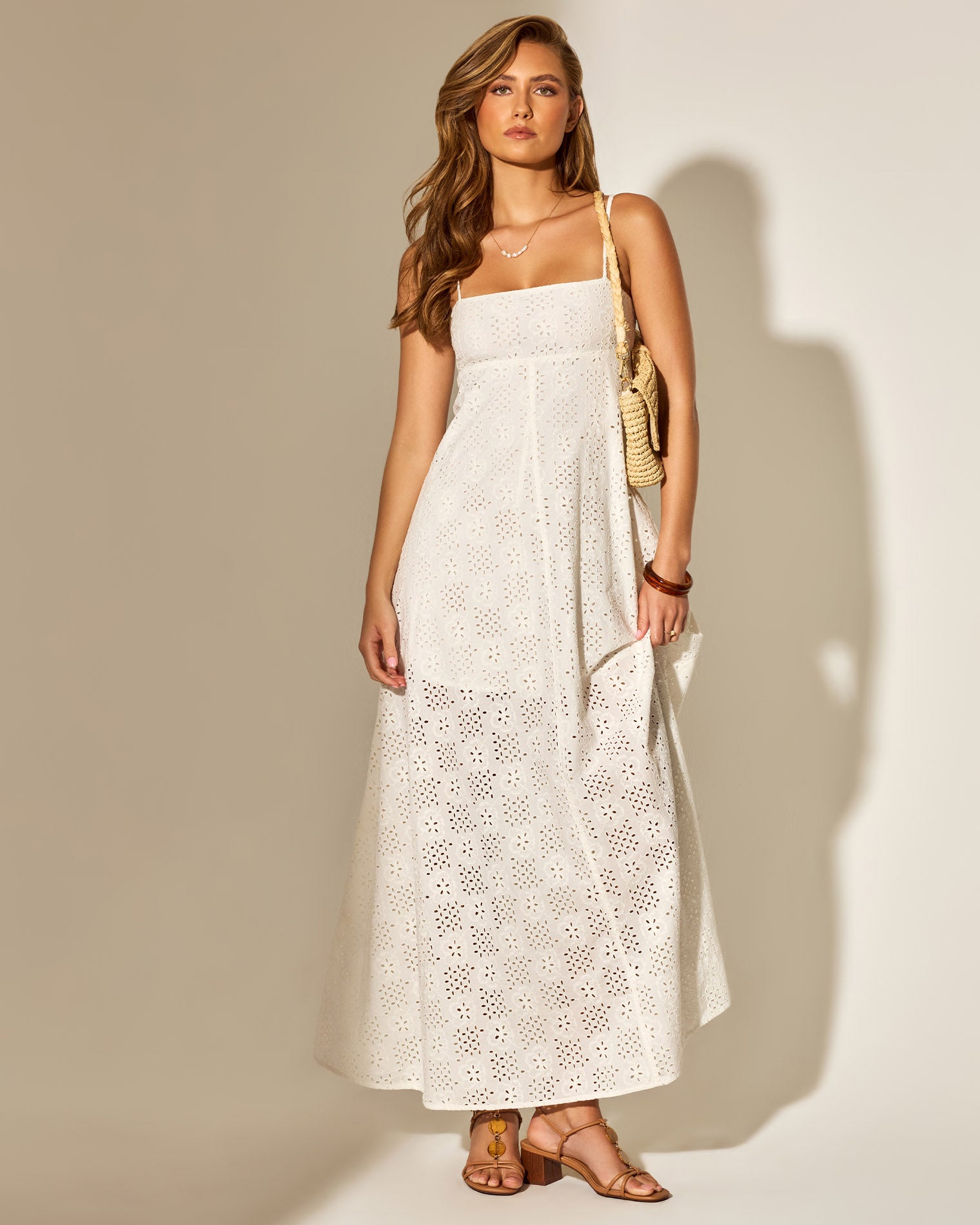 Raveena Dress - Eyelet Cream Raveena Dress - Eyelet Cream