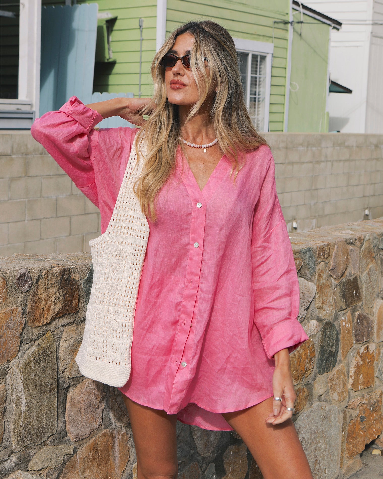 LSPACE Rio Tunic - Hottest Pink