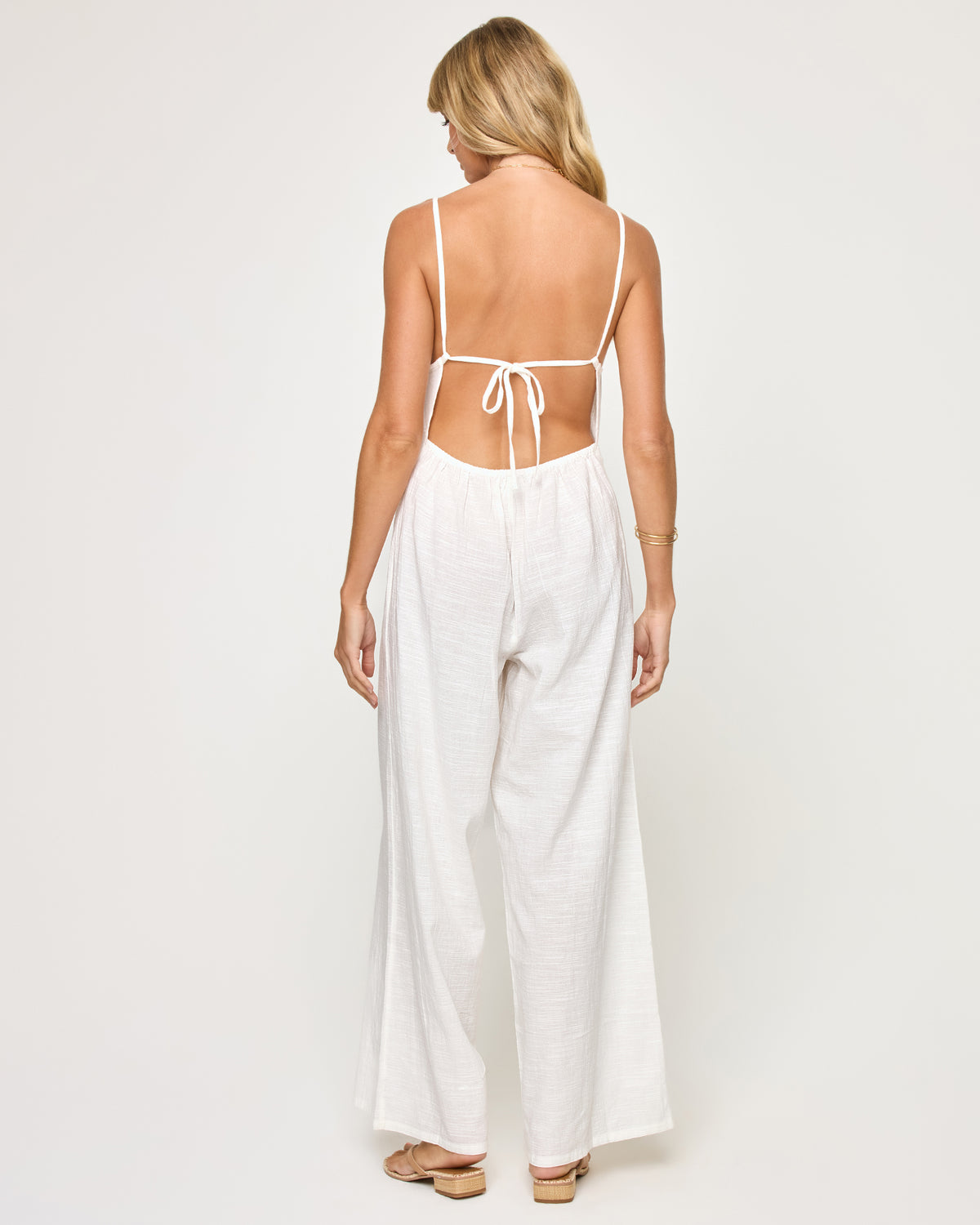 Jaida Jumpsuit - White White | Model: Lura (size: S) 