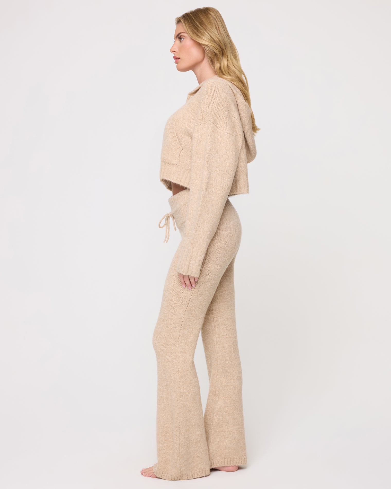 Jet Set Hoodie - Heather Oatmeal
