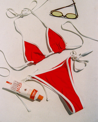 Levy Bikini Bottom - Flame-Cream