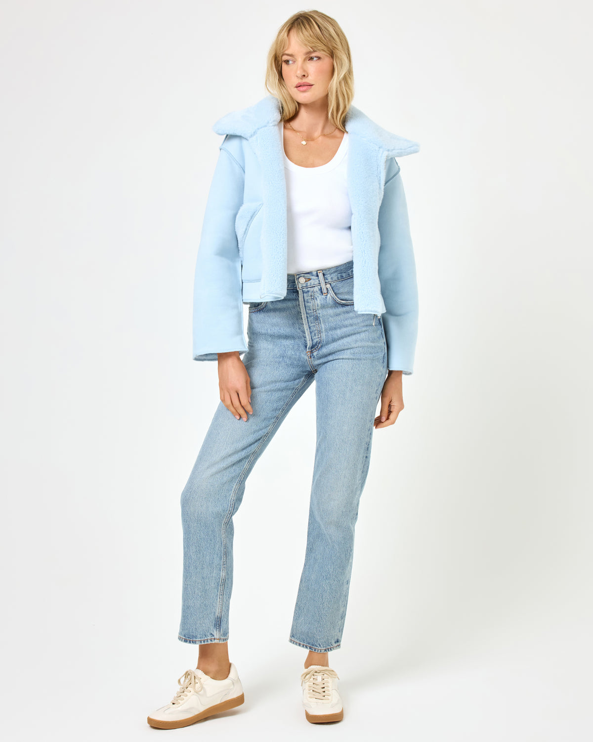 Kalina Jacket - Ice Blue Ice Blue | Model: Lura (size: S) 