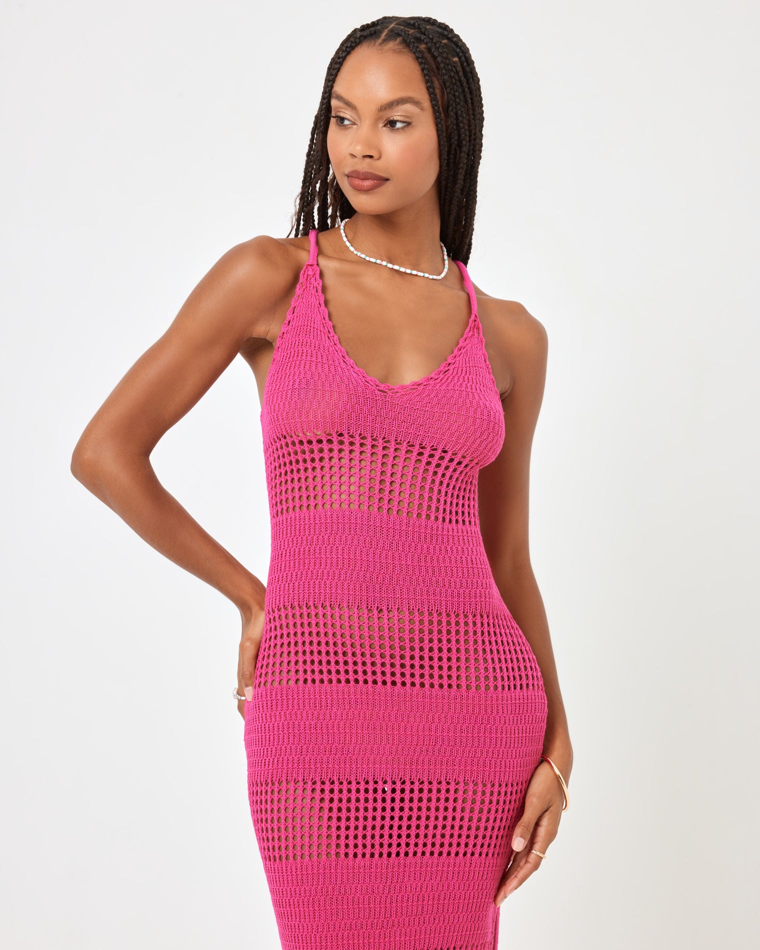 Kalea Dress - Bougainvillea Bougainvillea | Model: Taelor (size: S)