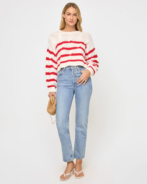 Kensley Pullover - Cream Flame