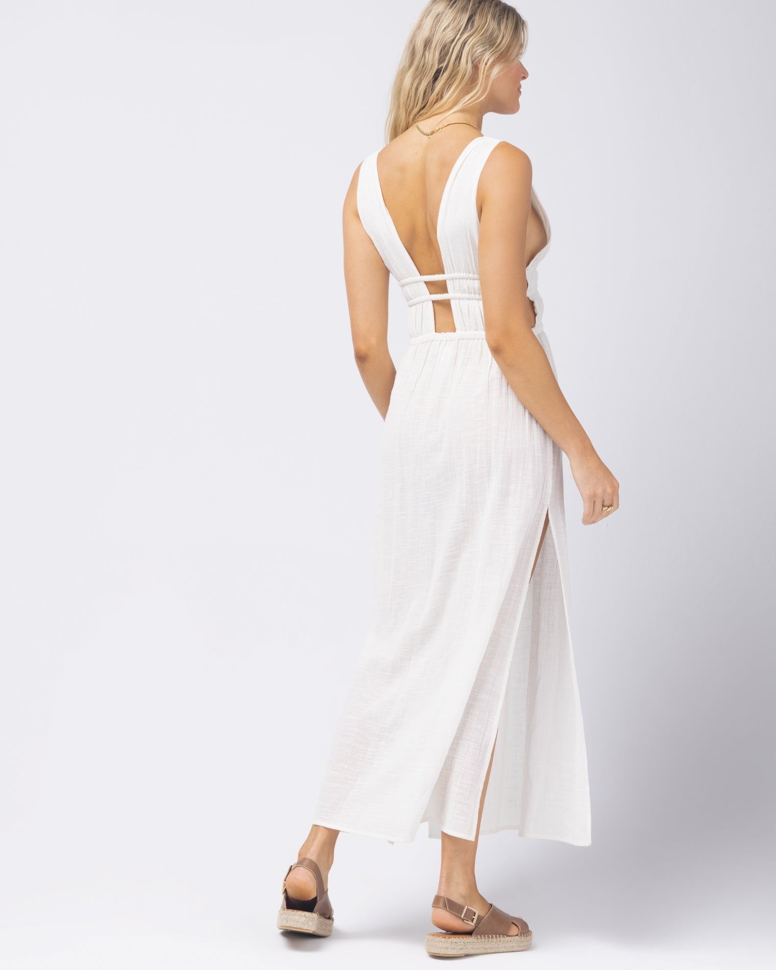 Kira Cover-Up - Cream Cream | Model: Abby (size: S)