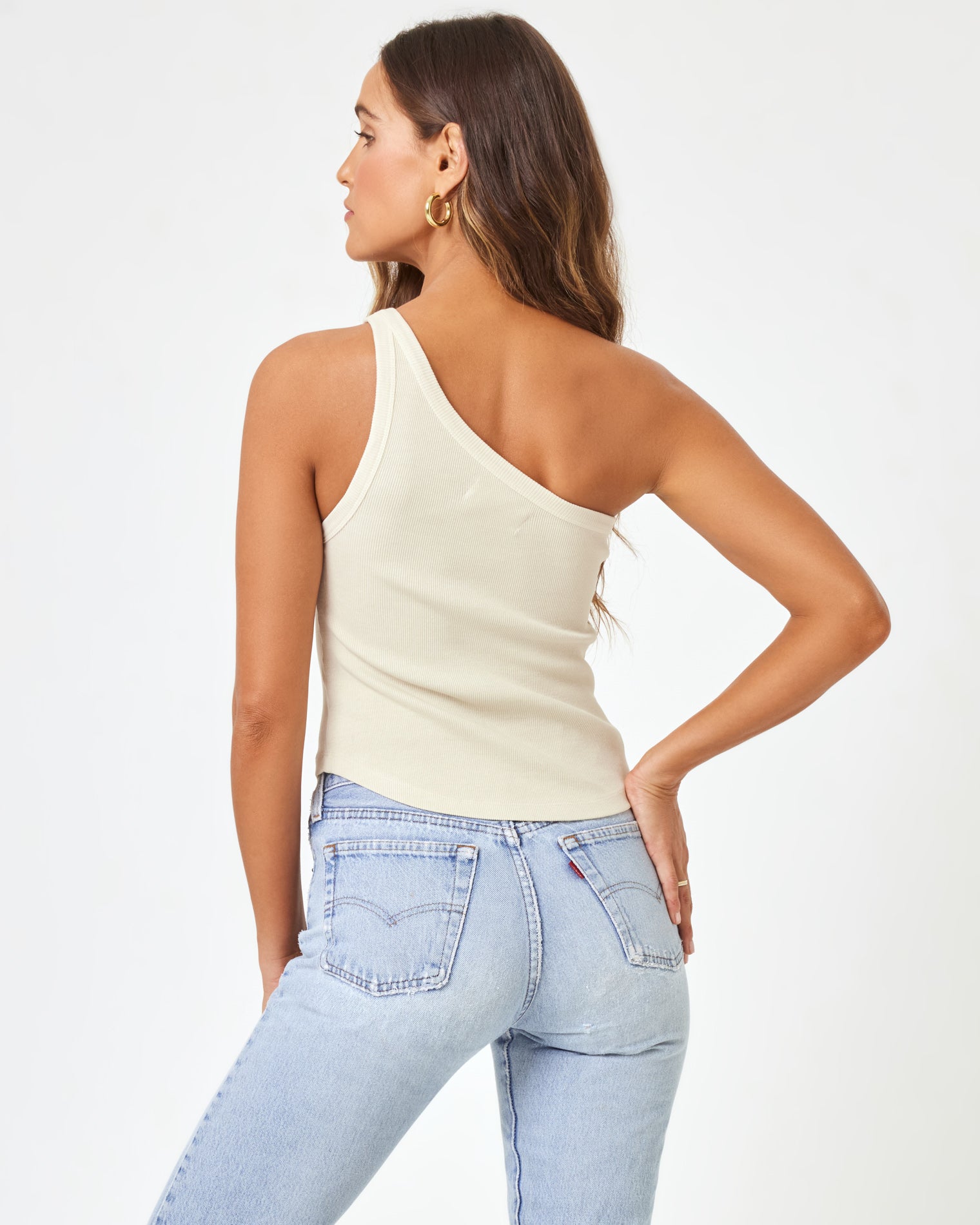Kylie Tank - Bone Bone | Model: Anna (size: S) | Hover