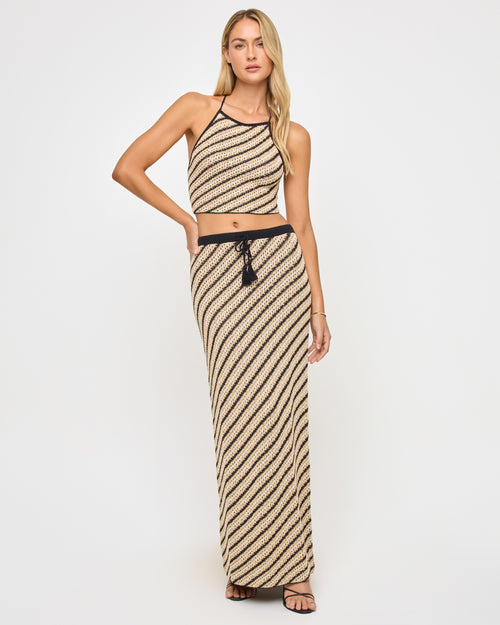 La Bianca Skirt - Tip the Scales Stripe