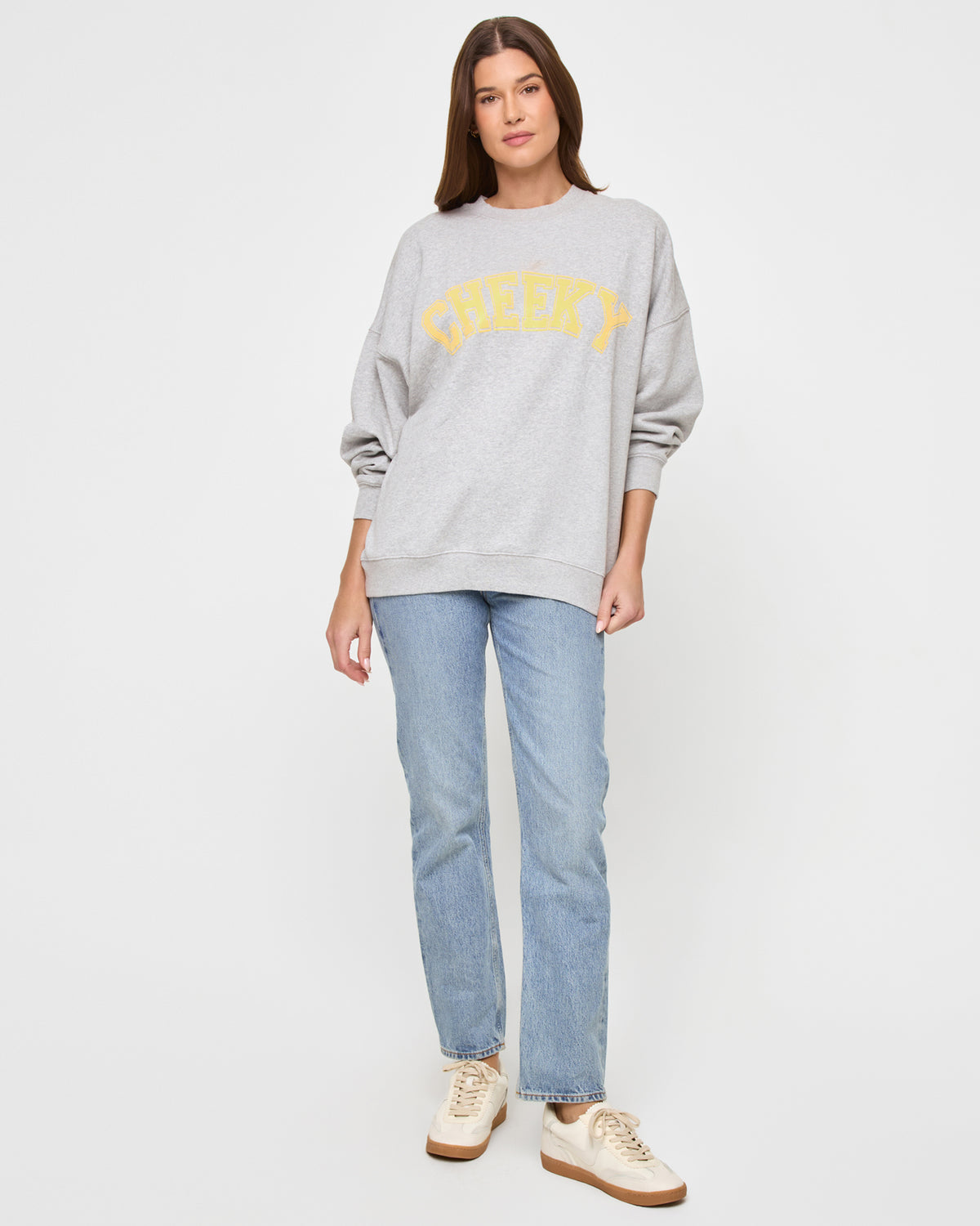 Legend Sweatshirt - Heather Grey Heather Grey | Model: Maitlynn (size: S) | Hover