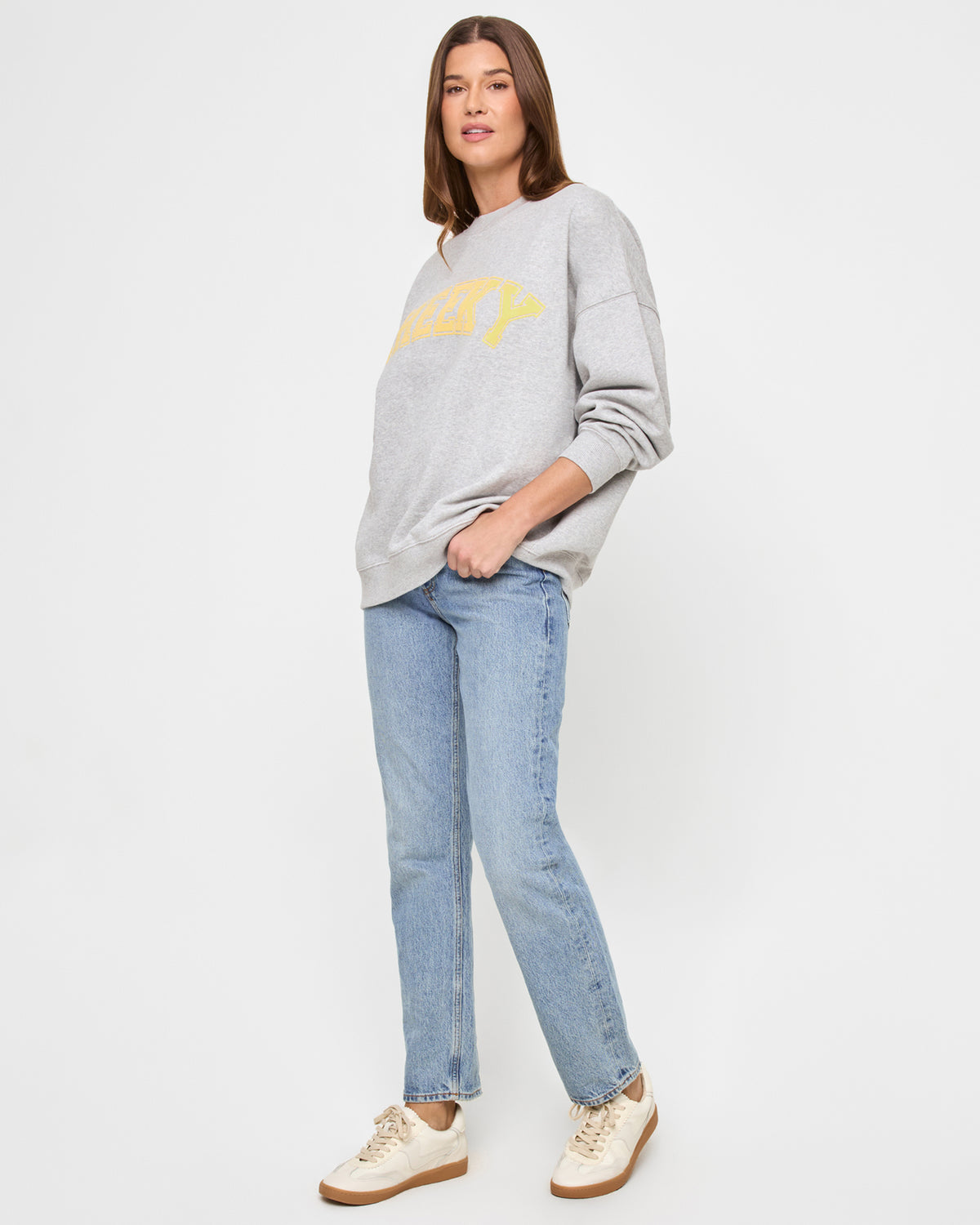 Legend Sweatshirt - Heather Grey Heather Grey | Model: Maitlynn (size: S) 