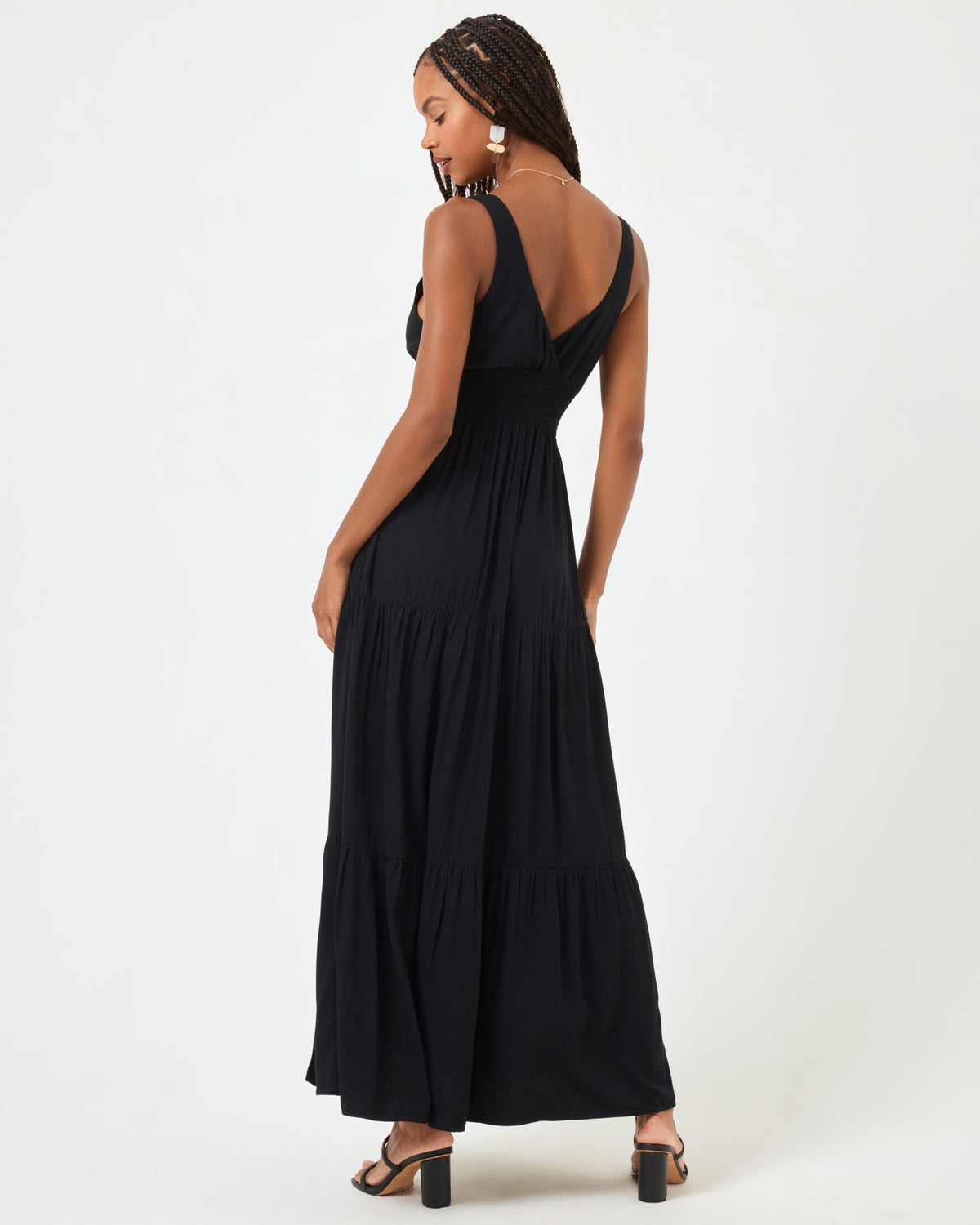 Lilikoi Dress - Black Black | Model: Taelor (size: S) | Hover