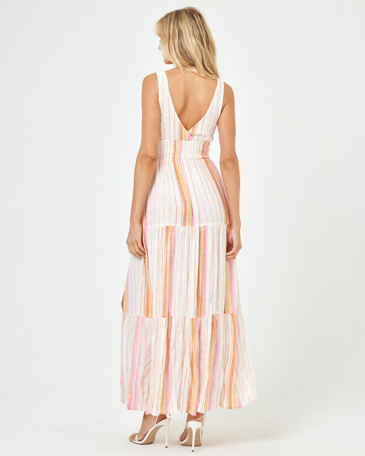 Lilikoi Dress - Vaca Stripe Vaca Stripe | Model: Lura (size: S)