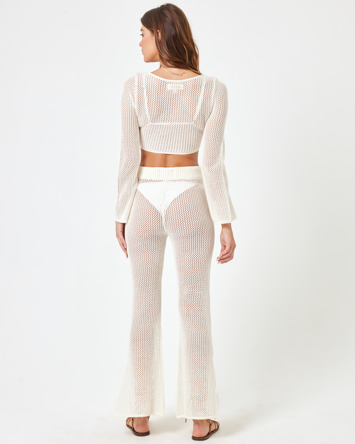 Los Cabos Top - Cream Cream | Model: Maitlynn (size: S)