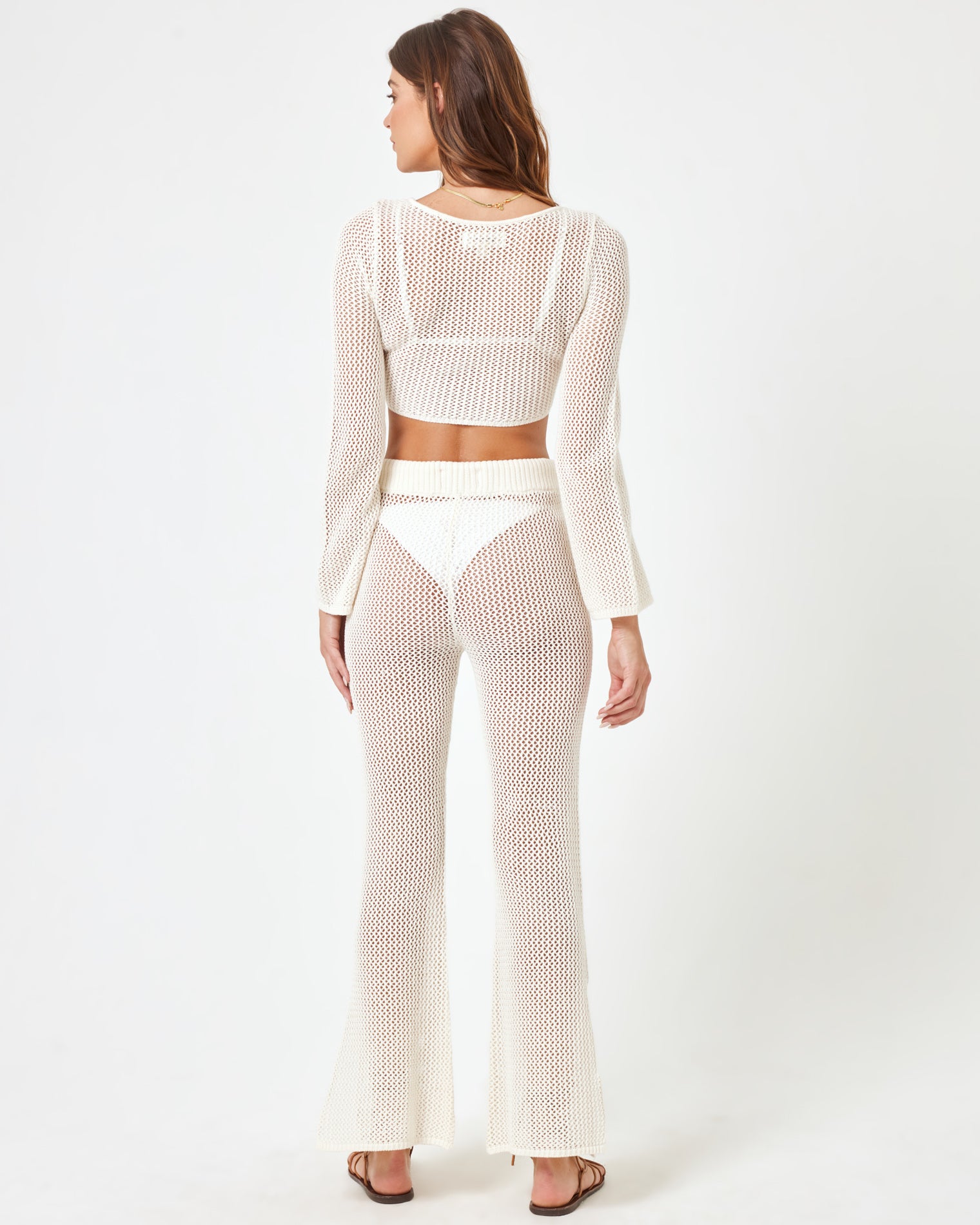 Los Cabos Pant - Cream Cream | Model: Maitlynn (size: S)