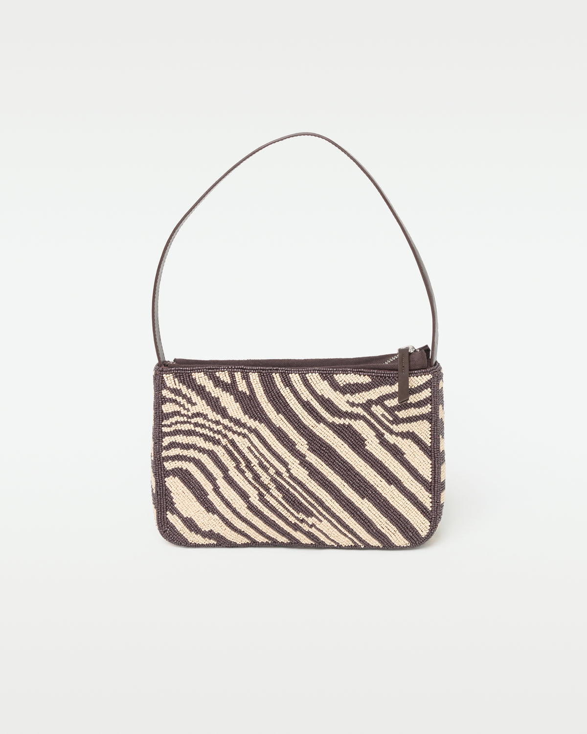 Alora Bag - You're An Animal You're An Animal | Badge:New Arrival_#B2AC88_#ffffff' Zebra print beaded shoulder bag