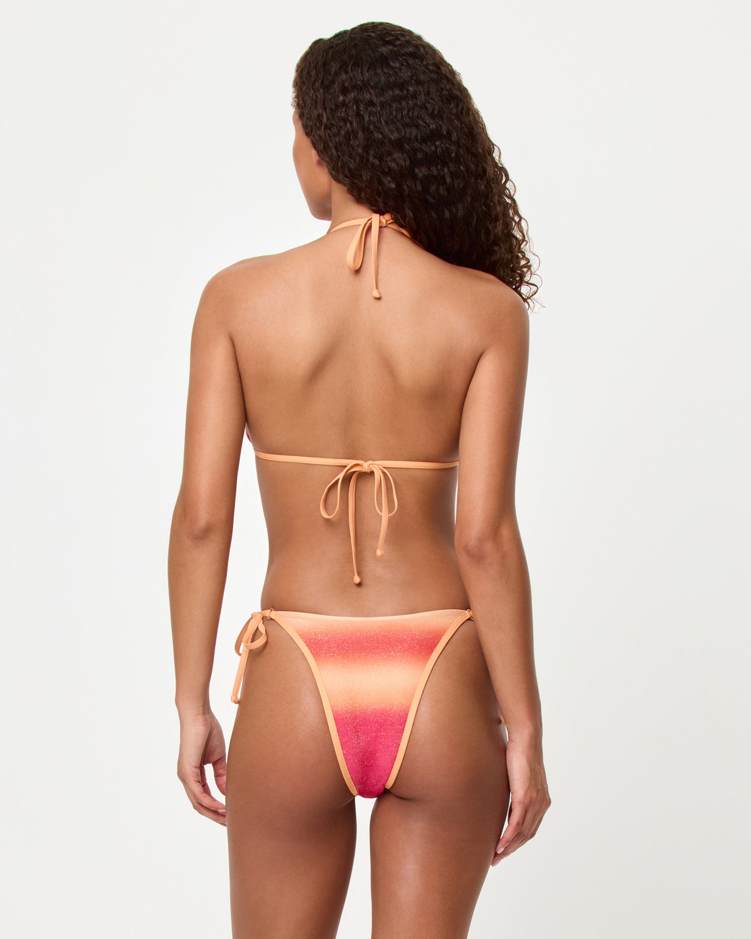 Banning Bikini Bottom - Ocaso Back view of a model wearing the LSPACE Ocaso Banning Bikini Top and Banning Bikini Bottom.