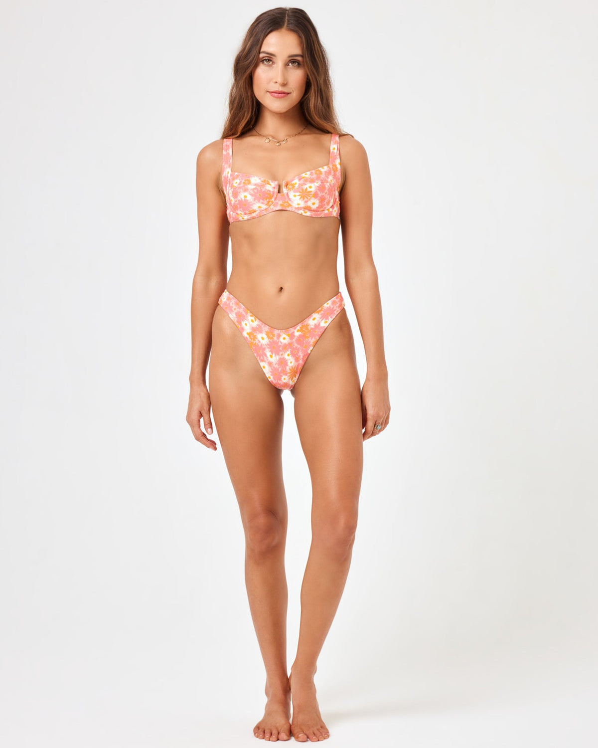 Printed Cabana Bikini Bottom - When In Bloom When In Bloom | Model: Anna (size: S) | Hover